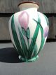 Early Export China / Asian Art Pottery Vase Hp Signed Vases photo 1