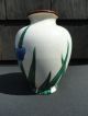 Early Export China / Asian Art Pottery Vase Hp Signed Vases photo 2