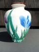 Early Export China / Asian Art Pottery Vase Hp Signed Vases photo 3