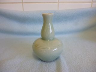 Vintage Chinese Green Celadon Vase photo