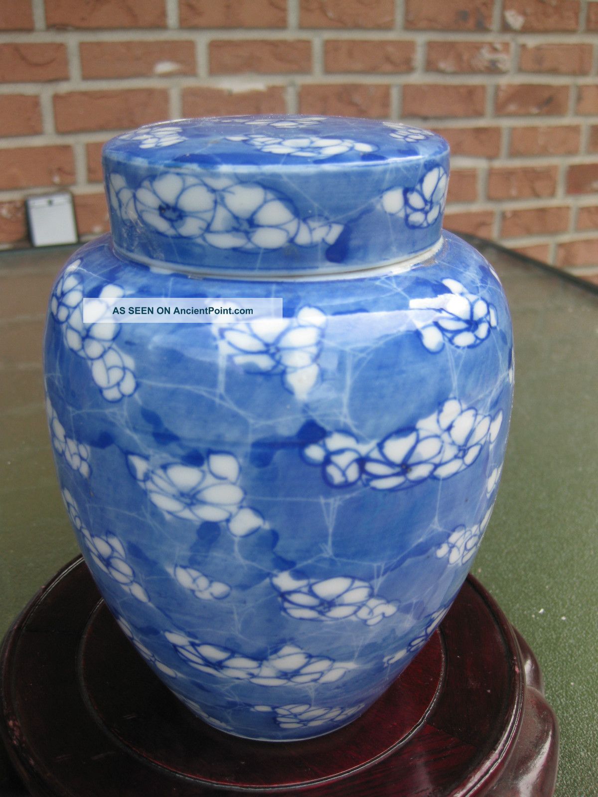 Chinese Delicate Blue White Porcelain Vase With 2 Lids,  Qing Dynasty (?) Vases photo