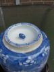 Chinese Delicate Blue White Porcelain Vase With 2 Lids,  Qing Dynasty (?) Vases photo 3