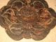 Rare Antique Chinese Wood Carved Lotus Ornament Board Other photo 2