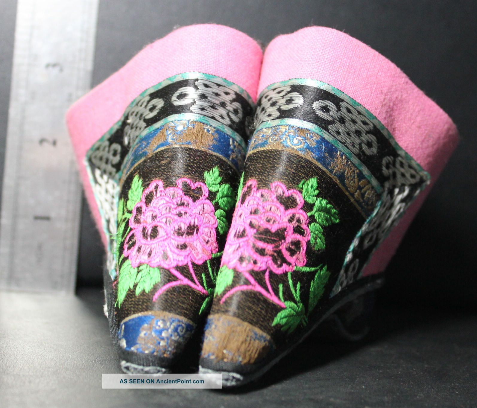 Chinese Women Bound Feet Embroidery Shoes Other photo