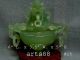 Old Chinese Green Serpentine Jade Of Incense Burner 15 Vases photo 1