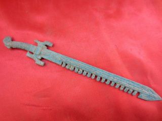 Collection Chinese Bronze Ancient Delicate Carving Knife & Sword Weapons - - B10 photo