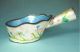 Interesting Solid Metal Hand Painted Enamel Water Ladle Scoop - 19th C.  Chinese Other photo 1