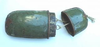 Antique Chinese Shagreen Stingray Glass Case photo