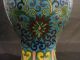 Antique Chinese Cloisonne Enamel On Bronze Lidded Urn With Floral Decoration Other photo 4