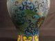Antique Chinese Cloisonne Enamel On Bronze Lidded Urn With Floral Decoration Other photo 7