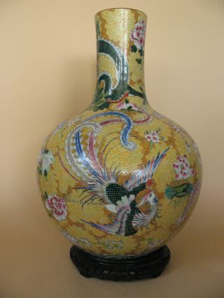Old Estate Vase Chinese Porcelain Reign Marks Ceramic 20 