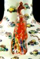 Chinese Porcelain Tri - Colored Dragons & Phoenix Vase Vases photo 4