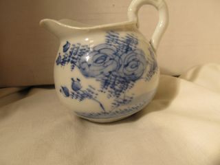 Small Chinese Porcelain Blue And White Pitcher - 19th C.  - 3 Inches High photo