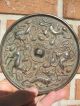 Antique Chinese Bronze Mirror - 5 Running Suani & Grapes,  5.  25” Tang Dynasty? Other photo 2