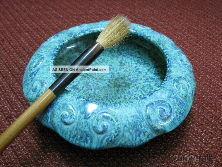 Chinese Lu Jun Glaze Porcelain Inkwell / Brush Washer Other photo