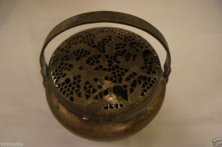 Antique Chinese Hand Warmer Round/lid photo