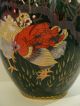 Gorgeous Large Chinese Cloisonne Enamel Vase W/ Chicken / Rooster Decoration Vases photo 3