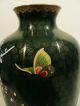 Gorgeous Large Chinese Cloisonne Enamel Vase W/ Chicken / Rooster Decoration Vases photo 4