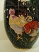 Gorgeous Large Chinese Cloisonne Enamel Vase W/ Chicken / Rooster Decoration Vases photo 8