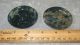 Pair Antique/vintage (paper - Thin) Chinese Spinach Jade Bowl Dishes Libation Cups Bowls photo 4