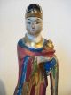 Antique Asian Chinese?japanese? Ca 1800 ' S Carved Wood Standing Figure Other photo 2