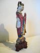 Antique Asian Chinese?japanese? Ca 1800 ' S Carved Wood Standing Figure Other photo 4