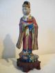 Antique Asian Chinese?japanese? Ca 1800 ' S Carved Wood Standing Figure Other photo 6