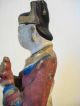 Antique Asian Chinese?japanese? Ca 1800 ' S Carved Wood Standing Figure Other photo 8