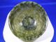 Vintage Solid Jade Very Thin Bowl With Handcarved Wood Base Bowls photo 4