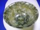 Vintage Solid Jade Very Thin Bowl With Handcarved Wood Base Bowls photo 6