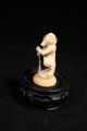 Cute Tiny Vintage Chinese Ox Bone Wolf Vases photo 4