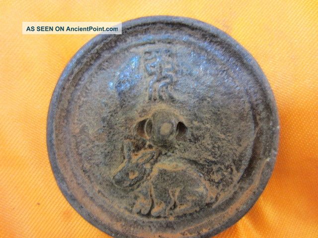 Collect Chinese Bronze Age Twelve Chinese Zodiac Rabbit Animal Beast Mirror D4 Other photo