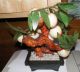 Large Chinese Peking Jade Peach Tree - Carved Jade Leaves Other photo 2
