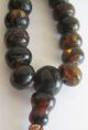 Fine Old Chinese Carved Amber Prayer Bead Tassel Necklace Necklaces & Pendants photo 6