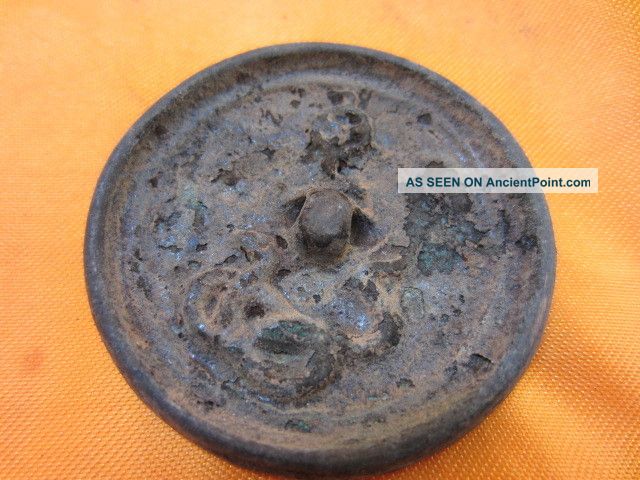 Collect Chinese Bronze Age Twelve Chinese Zodiac Snake Animal Serpent Mirror D6 Other photo