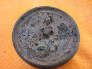 Collect Chinese Bronze Age Twelve Chinese Zodiac Snake Animal Serpent Mirror D6 photo
