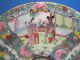 Antique Rose Medallion Butterfly Bird Japanese Porcelain Hong Kong Painted Plate Bowls photo 2