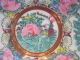 Antique Rose Medallion Butterfly Bird Japanese Porcelain Hong Kong Painted Plate Bowls photo 3