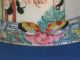 Antique Rose Medallion Butterfly Bird Japanese Porcelain Hong Kong Painted Plate Bowls photo 5