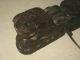 Rare Antique Chinese Animal Lion Carved Wood Carpenter Building Tool Other photo 2