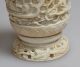 Early 20c Fine Chinese Carved Bone Miniature Vase Or Snuff Bottle 7”h W Dragons Snuff Bottles photo 3