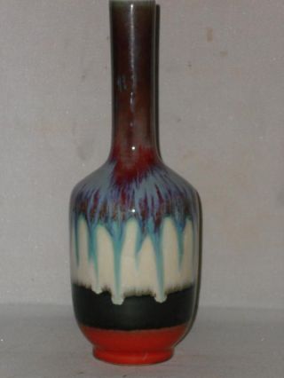 Chinese Seven - Color Kiln Change Porcelain Vase photo