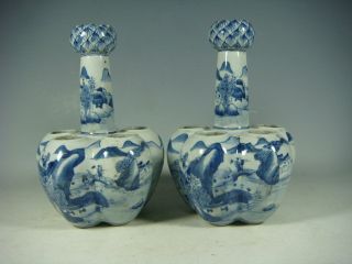 Chinaese Blue&white Porcelain Vases photo