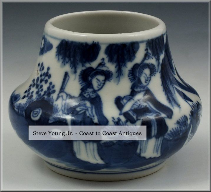 Wonderful Signed 19thc Chinese Porcelain Vase W/ Underglaze Blue Character Scene Vases photo