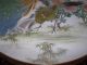 Rare & Huge Signed Kutani Porcelain Plaque Hand Painted Birds Ca 1910 - 20 Vases photo 10