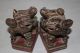 Exquisite Pair Antique Chinese Wood Lions Other photo 1