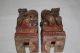 Exquisite Pair Antique Chinese Wood Lions Other photo 5
