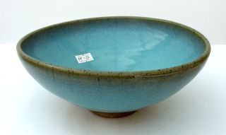 44 - 36: A Sky - Blue Yuan Jun - Kiln Porcelain Bowl photo