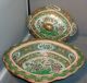 19th C.  Chinese Export Porcelain Famille Rose Medallion Bird & Butterfly Tureen Bowls photo 1