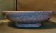 Antique 19th Century Chinese Porcelain Tazza Footed Bowl Kangxi Blue Circle Bowls photo 6